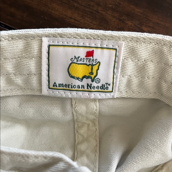 American Needle Masters 2011 Golf Hat Beige Adjustable Augusta Logo Cap